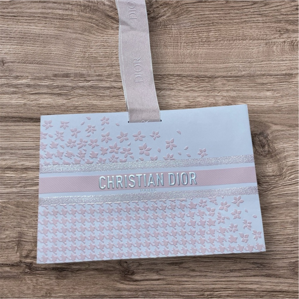 Christian Dior Beauty Pink/Silver/White Gift Bag